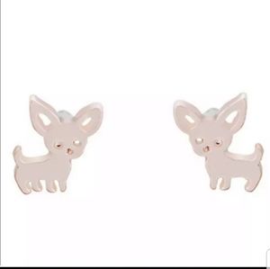 Chihuahua Earrings Rose Gold {Boutique}